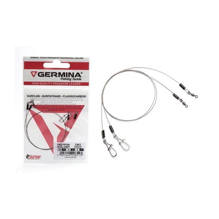 Przypon Stalowy Germina 7x7 Surflon 9kg Standard 30cm