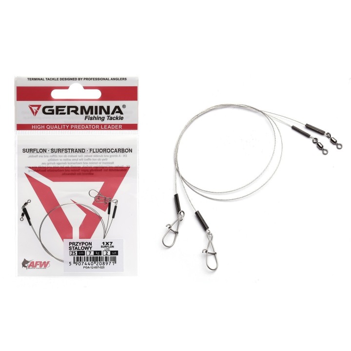 Przypon Stalowy Germina 1x7 Surflon 7kg Lite 20cm