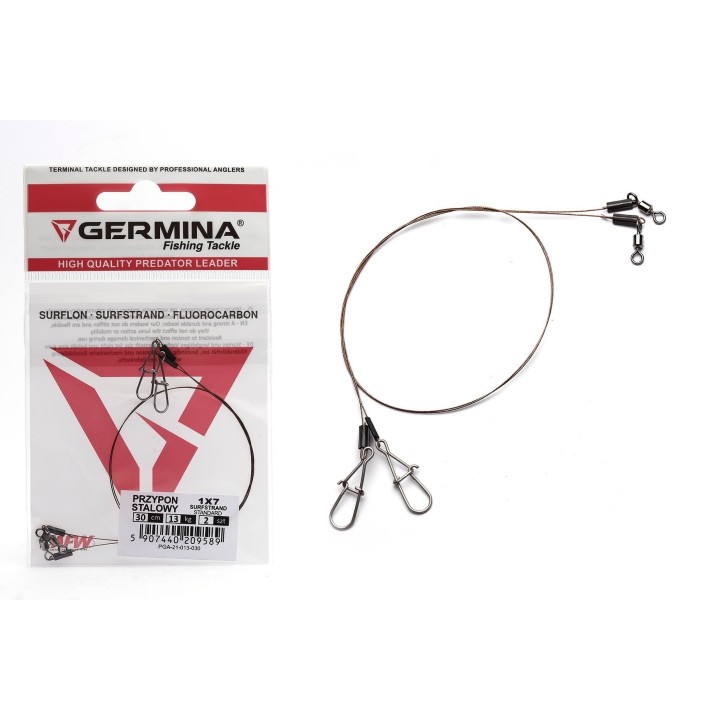 Przypon Stalowy Germina 1x7 Surfstrand 13kg Standard 15cm