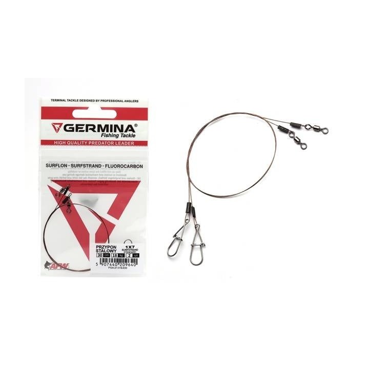 Przypon Stalowy Germina 1x7 Surfstrand 18kg Standard 35cm