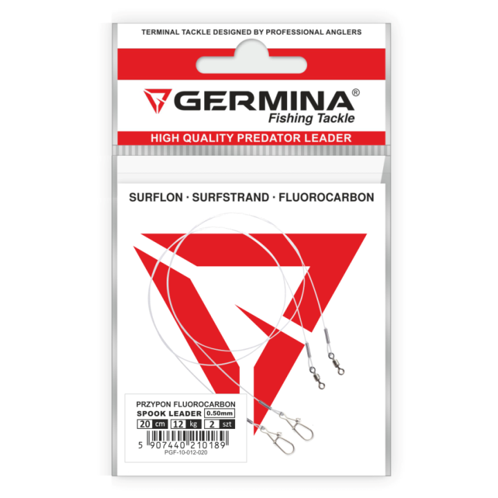Przypon Germina Fluorocarbon 45 kg - 20 Cm