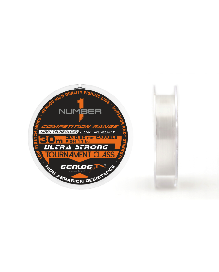 Żyłka GENLOG Number One Tournament Class 0.20mm 30m Żyłka GENLOG Number One Tournament Class 0.20mm 30m