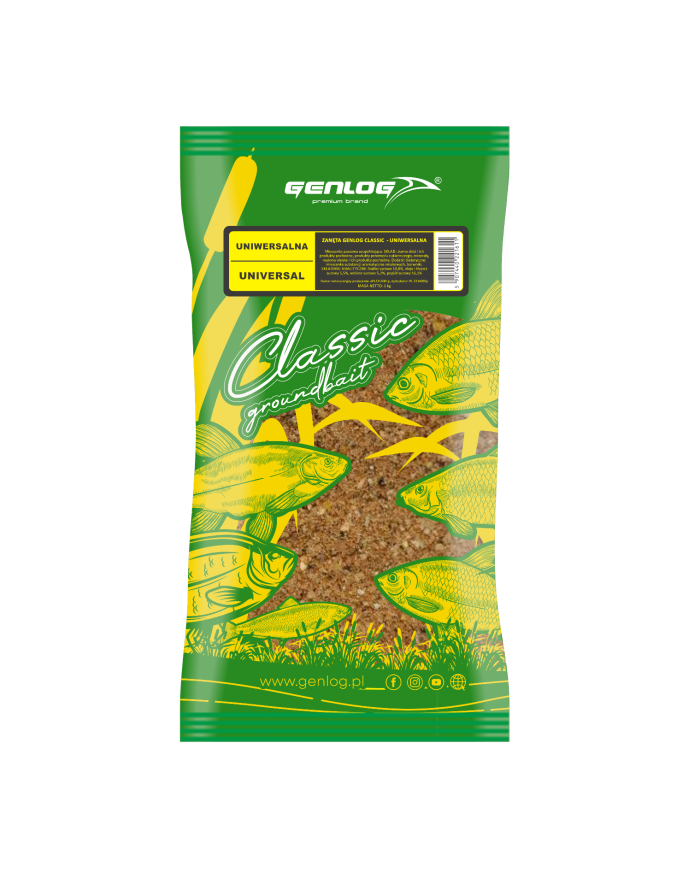 Zanęta GENLOG Classic 1 kg - Uniwersalna Zanęta GENLOG Classic 1 kg - Uniwersalna