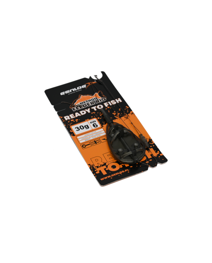 Gotowy Zestaw Method Feeder GENLOG Ready to Fish hak 6 Podajnik 30g
