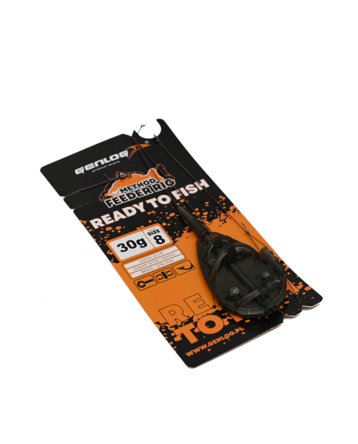 Gotowy Zestaw Method Feeder GENLOG Ready to Fish hak 8 Podajnik 30g