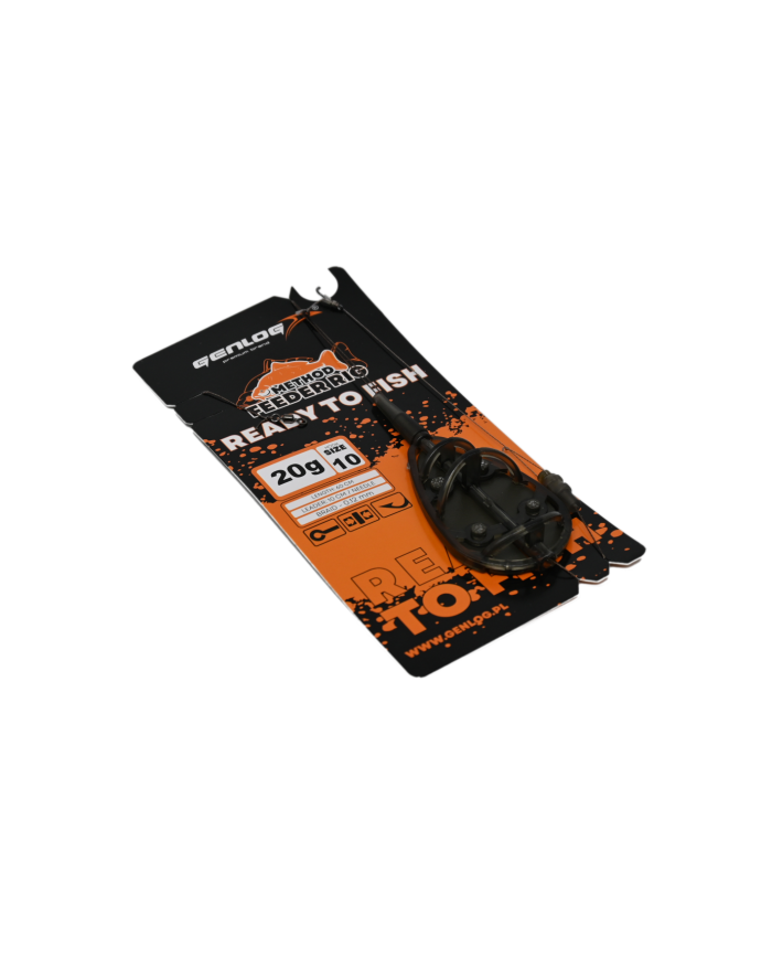 Gotowy Zestaw Method Feeder GENLOG Ready to Fish hak 10 Podajnik 20g