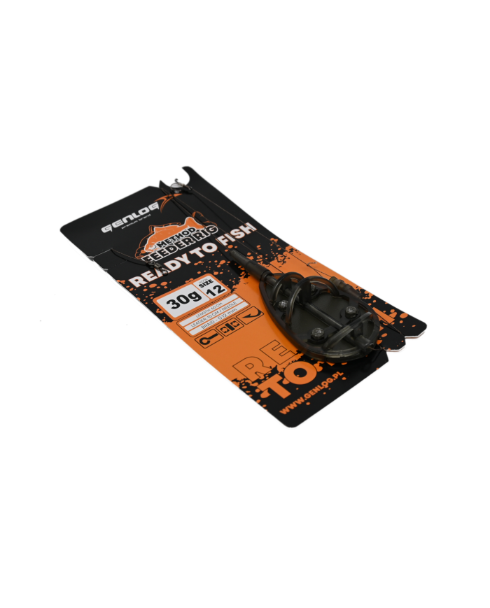 Gotowy Zestaw Method Feeder GENLOG Ready to Fish hak 12 Podajnik 30g