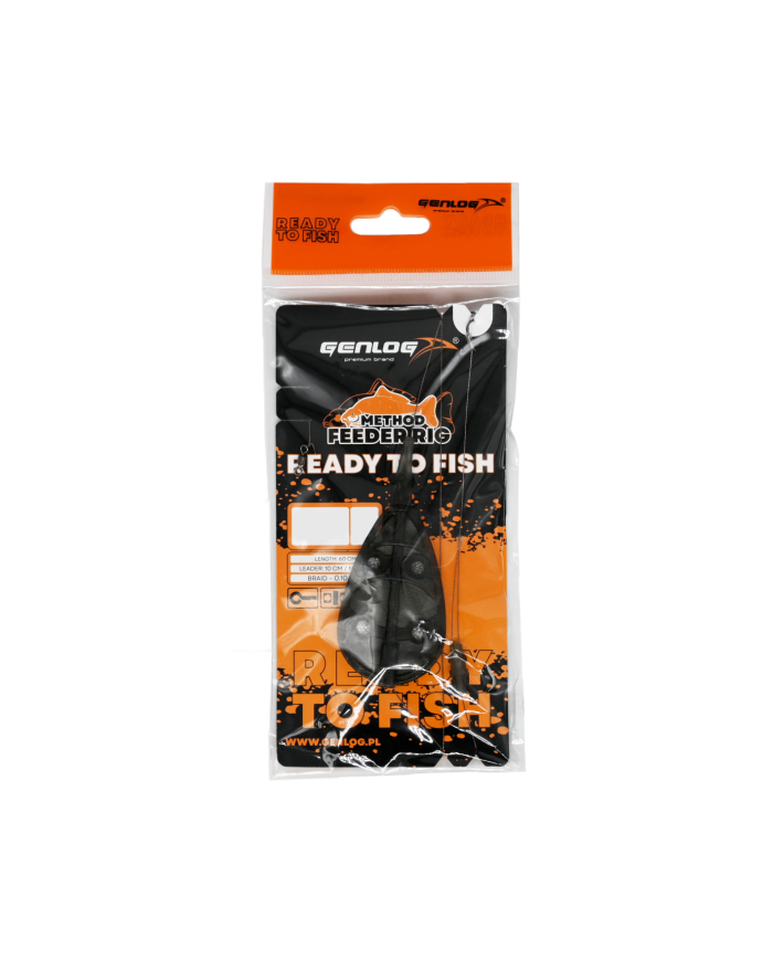 Gotowy Zestaw Method Feeder GENLOG Ready to Fish hak 12 Podajnik 40g
