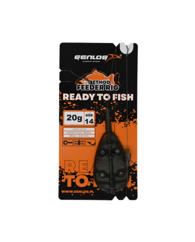 Gotowy Zestaw Method Feeder GENLOG Ready to Fish hak 14 Podajnik 20g Gotowy Zestaw Method Feeder GENLOG Ready to Fish hak 14 Podajnik 20g