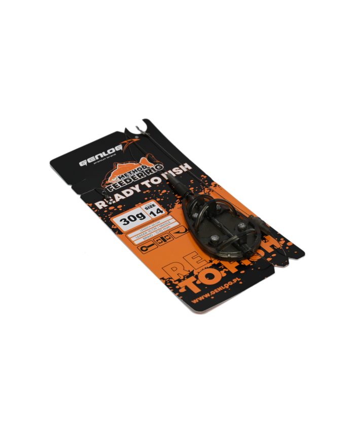 Gotowy Zestaw Method Feeder GENLOG Ready to Fish hak 14 Podajnik 30g