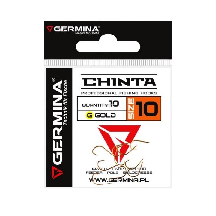 Haczyki GERMINA Chinta Gold Professional - roz. 6