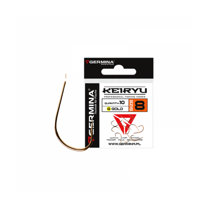 Haczyki GERMINA Keiru Gold Professional - roz. 8