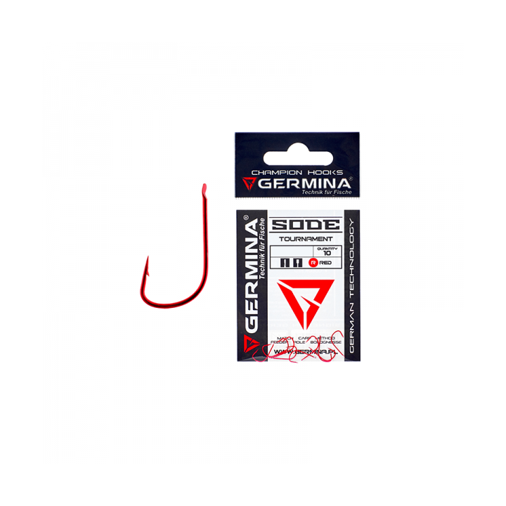 Haczyki GERMINA Sode Red - roz. 22