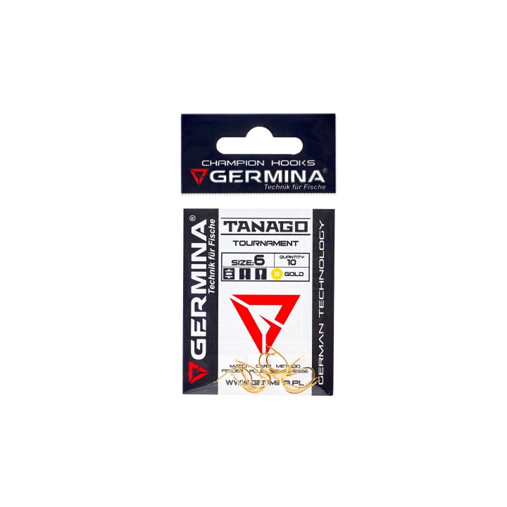 Haczyki GERMINA Tanago Gold - roz. 4