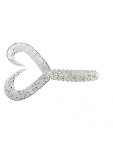 Guma Jenzi Double Tail-Twister 8cm 3" - Silver