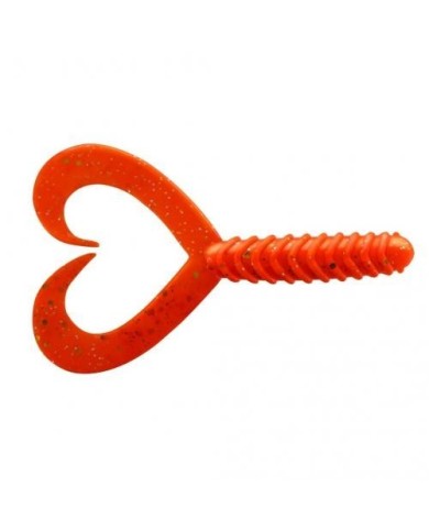Guma Jenzi Double Tail-Twister 8cm 3" - Japan-Red