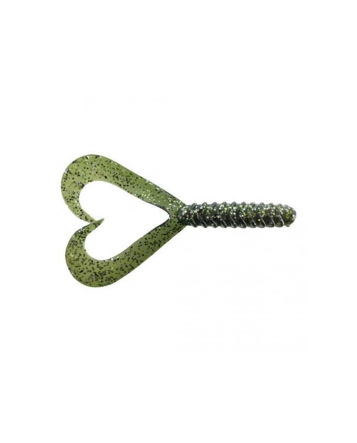 Guma Jenzi Double Tail-Twister 8cm 3" - Dark Green