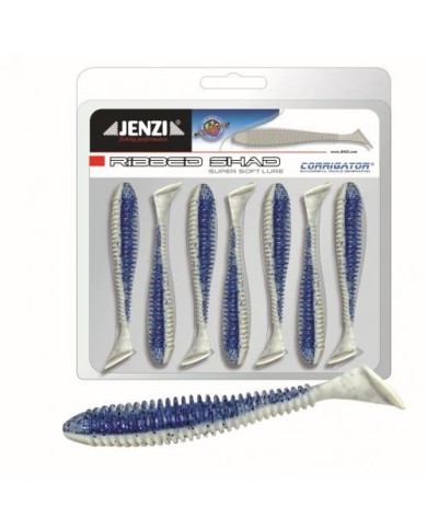 Guma Jenzi Stinger Hunter 10cm 4" - Blue-White