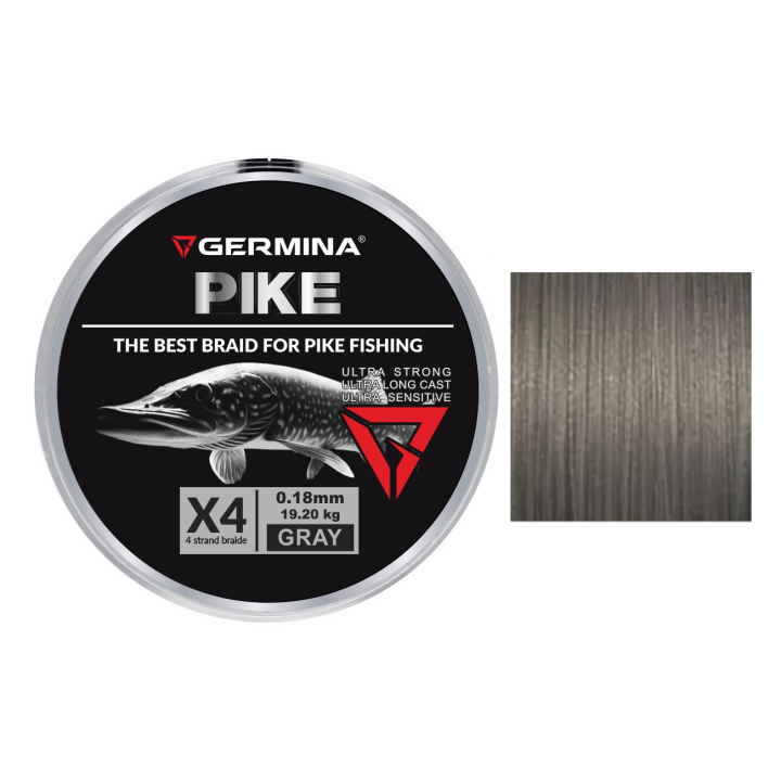 Plecionka GERMINA Pike Spinn Braid X4 0,18mm 19,20kg 150m