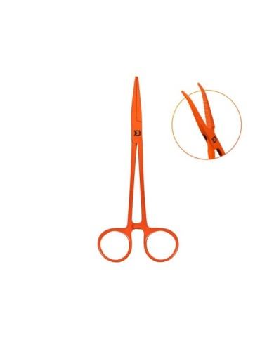 Szczypce zakrzywione Delphin ATAK! REFLEX - 13cm