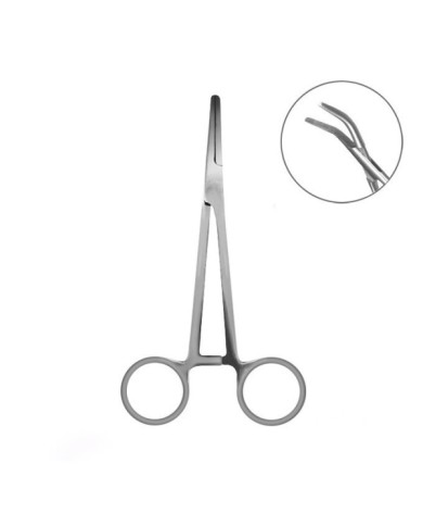 Szczypce zakrzywione Delphin - 13cm