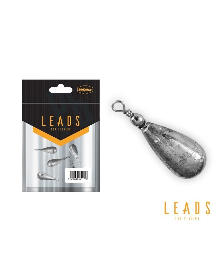 Delphin LEADS Gruszka z Krętlikiem / 5szt - 25g