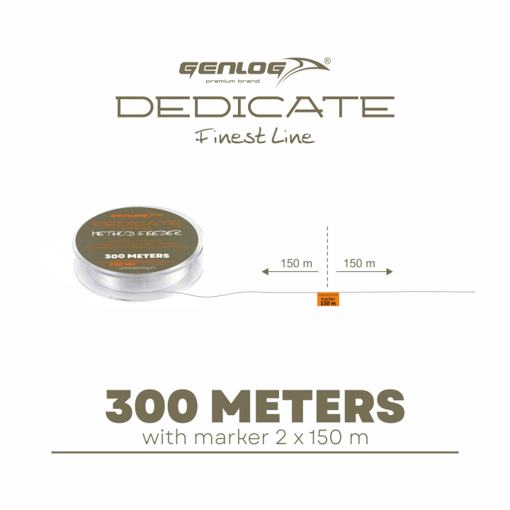 Żyłka GENLOG Dedicate Method Feeder 0,20mm 300m 5,40kg