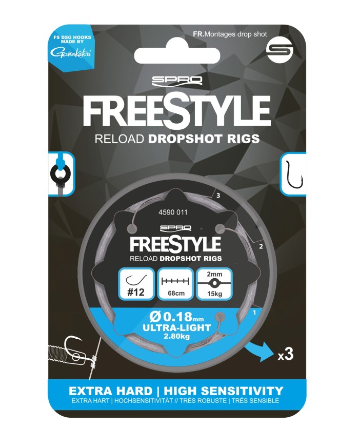 Przypon Spro FS Reload Dropshot Rig 0.18mm 12