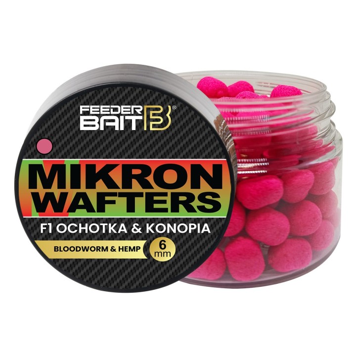 Mikron Wafters FEEDER BAIT 4/6mm - F1 Ochotka & Konopia 25ml