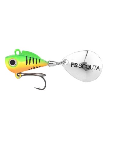 Wirujący Ogonek Spro FS Scouta Uv Fire Tiger 6g