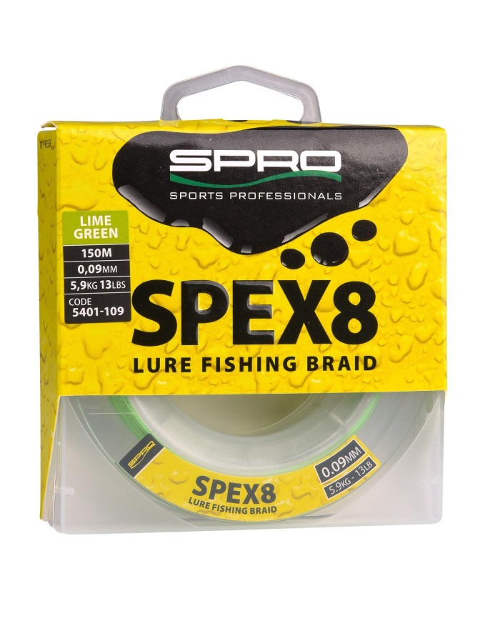 Plecionka Spro Spex8 Lime Green 0.30mm 150m