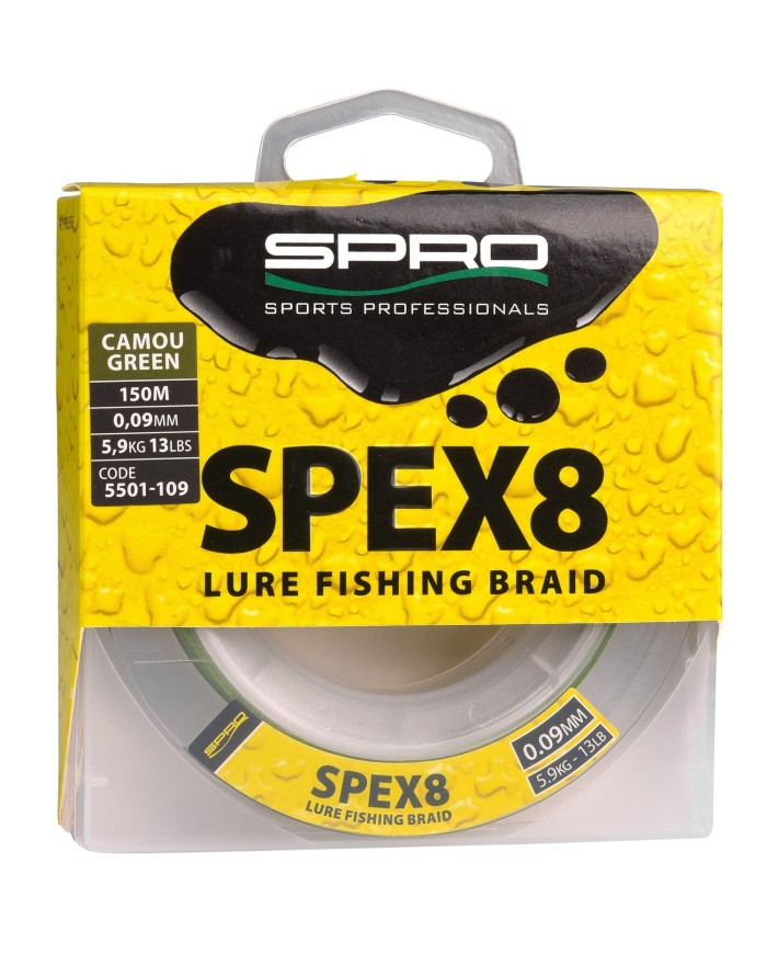 Plecionka Spro Spex8 Camou Green 0.30mm 150m