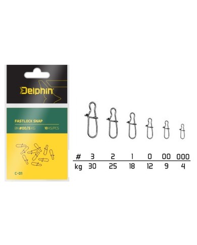 Agrafka Delphin Snap C-01/ 10szt - BN/0