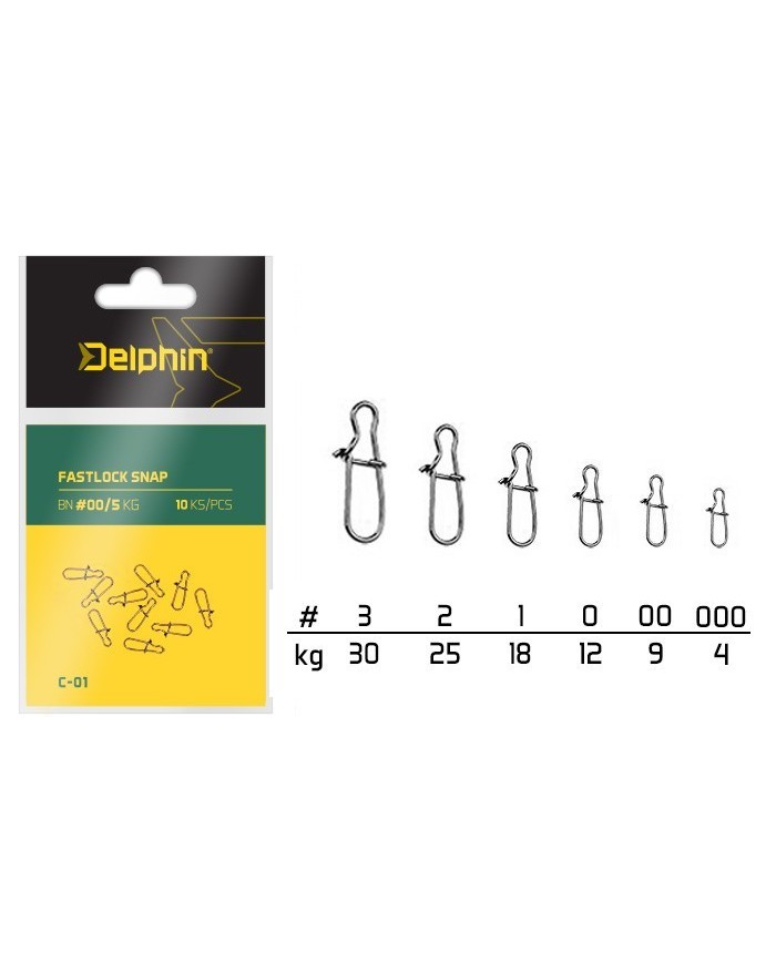 Agrafka Delphin Snap C-01/ 10szt - BN/0