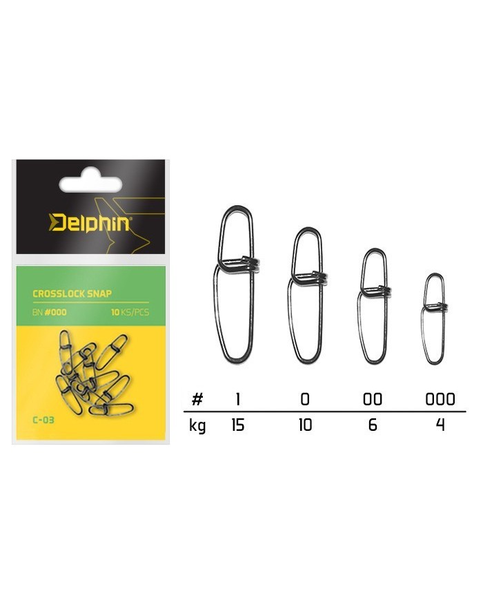 Agrafka Delphin Crosslock C-03/10szt - BN/00