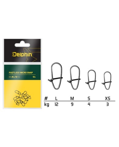 Agrafka Delphin Micro Snap 10szt - M/9kg