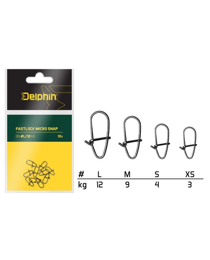 Agrafka Delphin Micro Snap 10szt - M/9kg