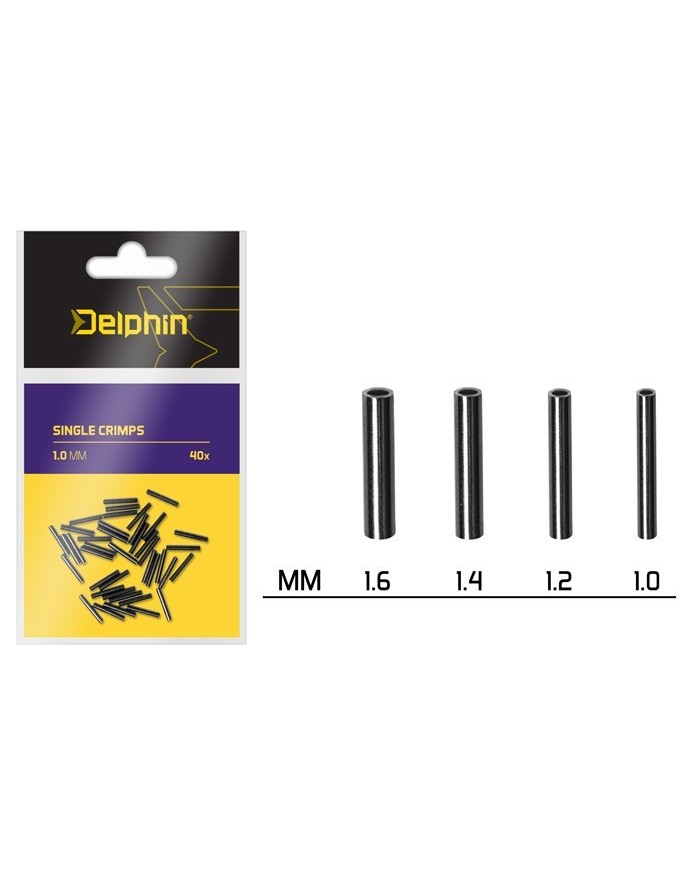 Zacisk Delphin Crimps - 40szt - 1.0mm