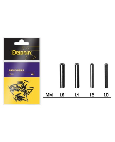 Zacisk Delphin Crimps - 40szt - 1.2mm